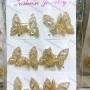 Wholesale Fashionable Copper Gold Plated Butterfly Rhinestone Hypoallergenic Earrings preview
