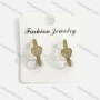 Wholesale Fashionable Copper Gold Plated Heart Rhinestone Hypoallergenic Earrings preview