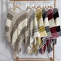 Wholesale Women's Fashion Causal V Neck Vintage Tribe Print Tassel Cape preview