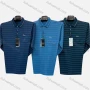 Wholesale Men's Casual Striped Patch Pocket Long Sleeve Polo Shirt 261# preview