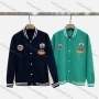 Wholesale Men's Casual Baseball Collar Sewing Label Button Down Baseball Jacket A282# preview