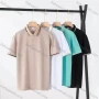 Wholesale Men's Casual Plain Short Sleeve Polo Shirt preview