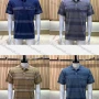 Wholesale Men's Casual Striped Patch Pocket Short Sleeve Polo Shirt preview
