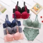 Wholesale Women's Lace Push Up Adjustable Strap Bra & Briefs 2 Piece Underwear Set 457# preview