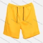 Wholesale Men's Casual Plain Drawstring Sporty Pockets Shorts Yellow# preview