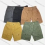 Wholesale Men's Casual Plain Drawstring Elastic Waist Patch Pocket Shorts 16001# preview