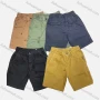 Wholesale Men's Casual Plain Drawstring Elastic Waist Multiple Pockets Shorts 16002# preview