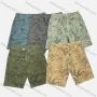 Wholesale Men's Casual Allover Leaf Print Patch Pocket Shorts 16102# preview
