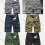 Wholesale Men's Casual Plain Multiple Pockets Shorts 17054# preview