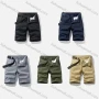 Wholesale Men's Casual Plain Patch Pocket Shorts With Belt 17405# preview