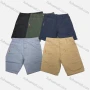 Wholesale Men's Casual Plain Patch Pocket Shorts 17406# preview