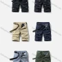 Wholesale Men's Casual Animal Multiple Pockets Shorts With Belt 17552# preview