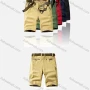 Wholesale Men's Casual Plain Multiple Pockets Shorts With Belt 63651# preview