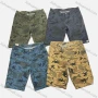 Wholesale Men's Casual Camouflage Patch Pocket Shorts A1121# preview