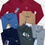 Wholesale Men's Casual Plain Logo Long Sleeve Polo Shirt 2363# preview