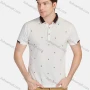 Wholesale Men's Casual Allover Print Short Sleeve Polo Shirts preview