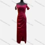 Wholesale Women's Elegant Plain Spaghetti Strap Ruched Wrap Hem Maxi Evening Dress preview