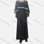 Wholesale Women's Elegant Plain Long Sleeve Maxi Dress With Chevron Print Cover Up preview
