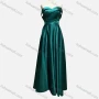 Wholesale Women's Elegant Plain Off Shoulder Split Hem Maxi Evening Dress preview