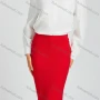 Wholesale Women's Elegant High Waist Plaid Print Slim Fit Knee Length Skirts preview