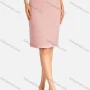 Wholesale Women's Business Plain High Waist Slim Fit Pencil Skirt preview