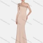 Wholesale Women's Glamorous One Shoulder Ruffle Trim Sequin Floor Length Evening Dress preview