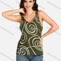 Wholesale Women's Casual Allover Print V Neck Tank Top preview