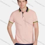 Wholesale Men's Casual Plain Striped Short Sleeve Polo Shirts preview
