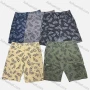 Wholesale Men's Casual Allover Letter Print Multiple Flap Pockets Shorts 27208# preview