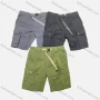 Wholesale Men's Casual Plain Multiple Pockets Drawstring Shorts 27751# preview