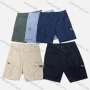Wholesale Men's Casual Plain Multiple Zipper Pockets Shorts 28651# preview