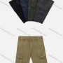 Wholesale Men's Casual Plain Multiple Flap Pockets Shorts 97051# preview