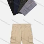 Wholesale Men's Casual Plain Multiple Flap Pockets Shorts 97953# preview