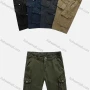 Wholesale Men's Casual Plain Multiple Flap Pockets Shorts 98856# preview
