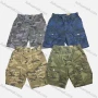 Wholesale Men's Casual Camouflage Drawstring Multiple Pockets Elastic Waist Shorts L6501# preview