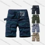 Wholesale Men's Casual Striped Multiple Pockets Shorts With Belt preview