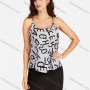 Wholesale Women's Casual Plain & Letter Print Spaghetti Straps Cami Top preview