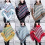 Wholesale Women's Fashion Causal Fuzzy Collar Tribal Wave Tassel Cape preview