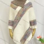Wholesale Women's Fashion Casual Asymmetrical Neck Splicing Color Tassel Cape preview