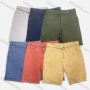 Wholesale Men's Casual Plain Multiple Pockets Elastic Waist Cargo Shorts 8860# preview