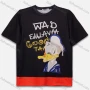 Wholesale Men's Casual Letter Graphic Splicing Round Neck Short Sleeve T-Shirt preview