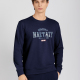 Men's Casual Crew Neck Long Sleeve Letter Sweatshirt 8218# Navy Clothing Wholesale Market -LIUHUA