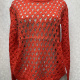 Women's Casual Crew Neck Long Sleeve Mesh Plain Knit Sweater 60460# 520# Clothing Wholesale Market -LIUHUA