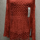 Women's Casual Bateau Neck Long Sleeve Mesh Plain Knit Sweater 60494# 520# Clothing Wholesale Market -LIUHUA