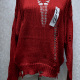 Women's Casual Crew Neck Long Sleeve Ripped Plain Knit Sweater 60697# 517# Clothing Wholesale Market -LIUHUA