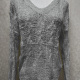 Women's Casual V Neck Long Sleeve Plain Knit Sweater 60702# 501# Clothing Wholesale Market -LIUHUA