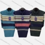 Wholesale Men's Casual Striped Colorblock Patch Pocket Long Sleeve Polo Shirt 5323# preview