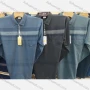 Wholesale Women's Casual Striped Patch Pocket Long Sleeve Polo Shirt 8825# preview