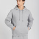 Men's Casual Plain Long Sleeve Drawstring Pullover Hoodie With Kangaroo Pocket 681# Gray Clothing Wholesale Market -LIUHUA