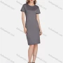 Wholesale Women's Casual Plain Crew Neck Short Sleeve High Waist Tee Dress preview